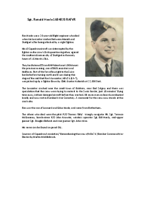 A preview of a PDF biography for Hoole, Ronald